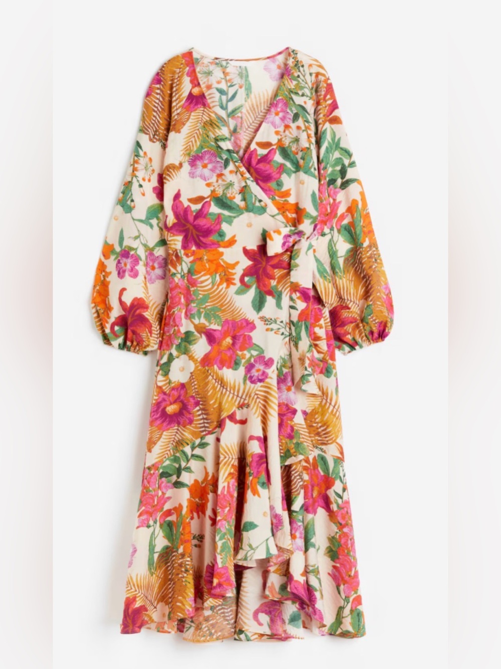 H&M maxi wrap dress - size M